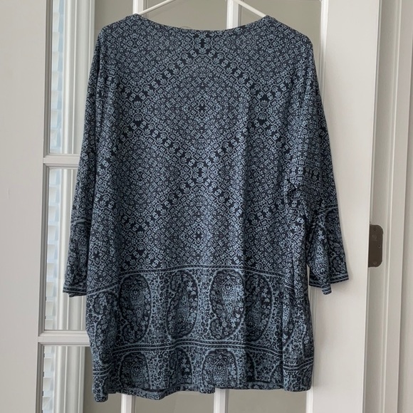 Lucky Brand Boho Paisley top - Picture 2 of 2